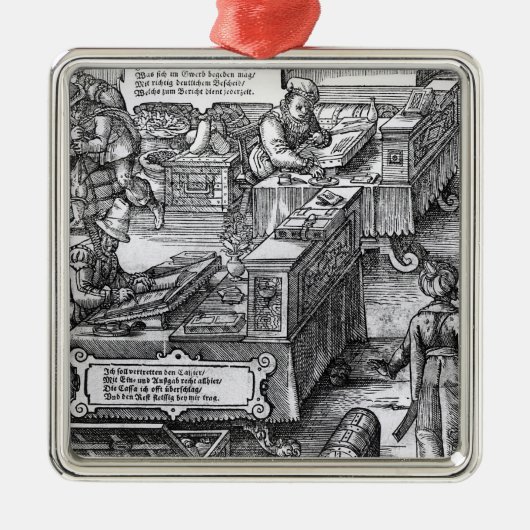 Bank Interior Metalen Ornament (Voorkant)