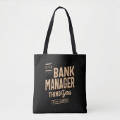 Bank Manager Funny Job Occupation Tote Bag (Voorkant)