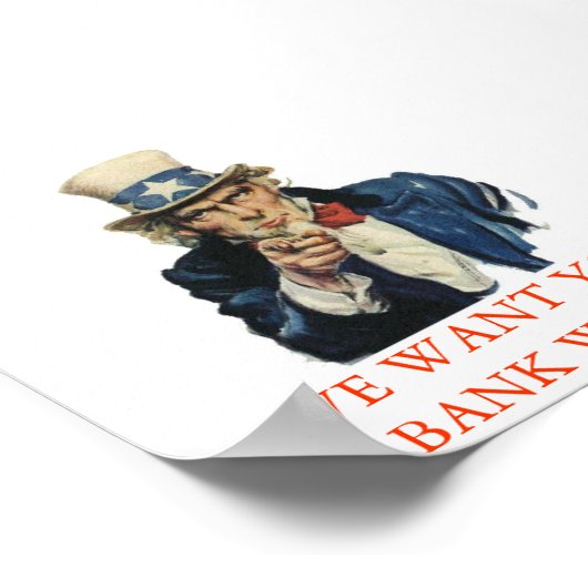 BANK MET ONS POSTER (Hoek)