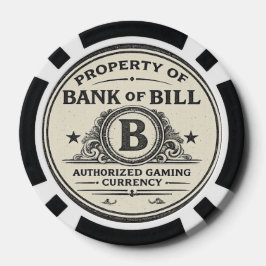 BANK OF BILL Geautoriseerde Gaming Valuta Poker Chips