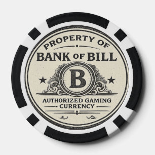 BANK OF BILL Geautoriseerde Gaming Valuta Poker Chips