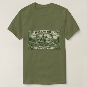 “Bank of Bill” Vintage Western Geld Grafische T-sh T-shirt
