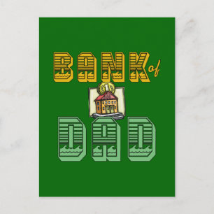 Bank of Dad Vaderdag Products Briefkaart