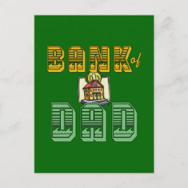 Bank of Dad Vaderdag Products Briefkaart