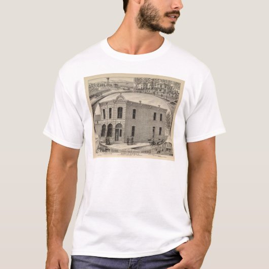 Bank of Downs, Huff Residences, Downs, Kansas T-shirt (Voorkant)