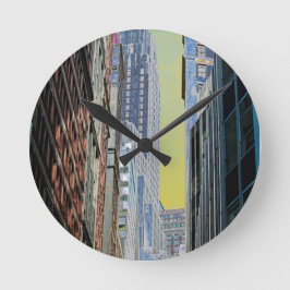 Bank of New York Building Manhattan New York Poste Ronde Klok