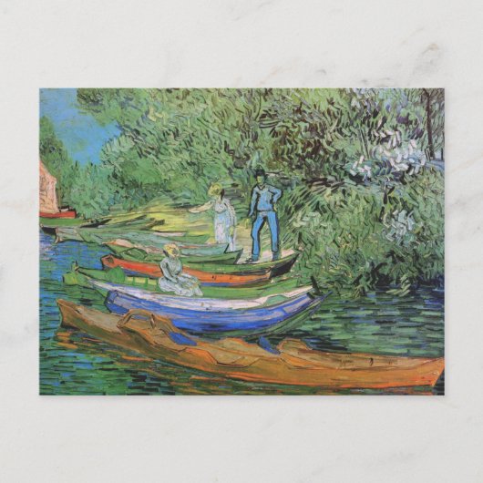 Bank of Oise in Auvers, Vincent van Gogh Briefkaart (Voorkant)