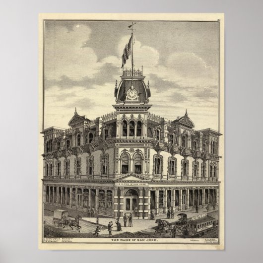 Bank of San Jose Poster (Voorkant)