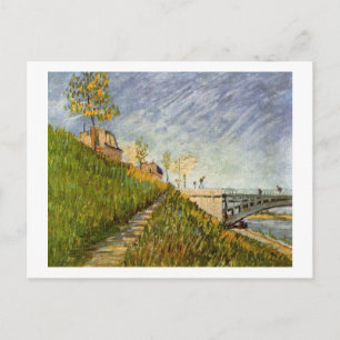 Bank of Seine, Pont de Clichy, Vincent van Gogh Briefkaart