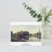 Bank of the Oise door Daubigny Charles-François Briefkaart (Staand voorkant)