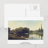 Bank of the Oise door Daubigny Charles-François Briefkaart (Voorkant / Achterkant)