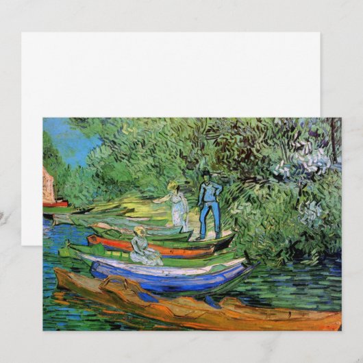 Bank of the Oise te Auvers door Vincent van Gogh (Voorkant / Achterkant)