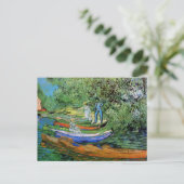 Bank of the Oise te Auvers door Vincent van Gogh Briefkaart (Staand voorkant)