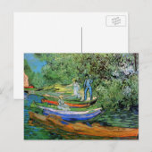 Bank of the Oise te Auvers door Vincent van Gogh Briefkaart (Voorkant / Achterkant)