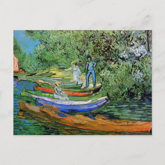 Bank of the Oise te Auvers door Vincent van Gogh Briefkaart (Voorkant)