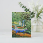 Bank of the Oise te Auvers door Vincent van Gogh Briefkaart (Staand voorkant)