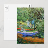 Bank of the Oise te Auvers door Vincent van Gogh Briefkaart (Voorkant / Achterkant)