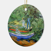 Bank of the Oise te Auvers door Vincent van Gogh Keramisch Ornament (Links)
