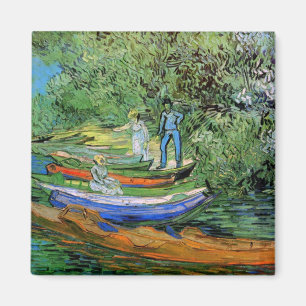 Bank of the Oise te Auvers door Vincent van Gogh Magneet