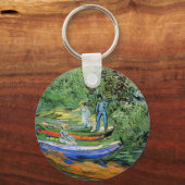 Bank of the Oise te Auvers door Vincent van Gogh Sleutelhanger (Voorkant)