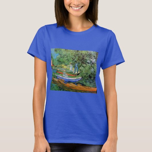Bank of the Oise te Auvers door Vincent van Gogh T-shirt (Voorkant)