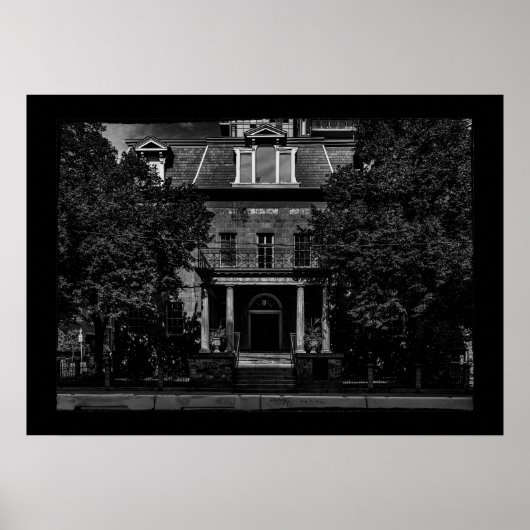 Bank of Upper Canada gebouw nr. 3 met grens Poster (Voorkant)