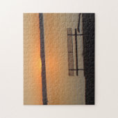 bank op de Sunset op de Mississippi Legpuzzel (Verticaal)