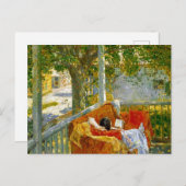 Bank op de veranda, Cos Cob door Frederick Hassam Briefkaart (Voorkant / Achterkant)
