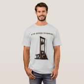Bank Reform Framework T shirt, Guillotine Lijst.. T-shirt (Voorkant volledig)