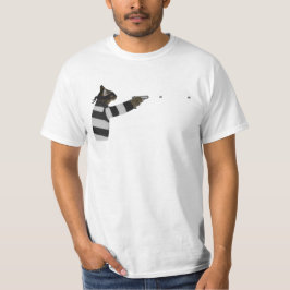 Bank Robber Cat Firing Bee Pistool T-shirt