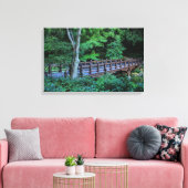 Bank Rock Bridge, Central Park, New York City Canvas Afdruk (Insitu (Woonkamer))