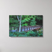 Bank Rock Bridge, Central Park, New York City Canvas Afdruk (Voorkant)