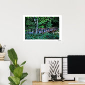 Bank Rock Bridge, Central Park, New York City Poster (Thuiskantoor)