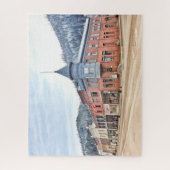 Bank Street in het centrum van het universum Legpuzzel (Verticaal)