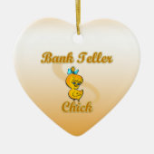 Bank Teller Chick Keramisch Ornament (Voorkant)