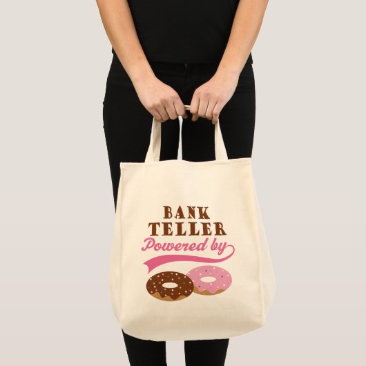 Bank Teller Funny Gift Tote Bag (Voorkant (product))