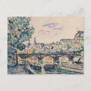 Bank van de Seine nabij de Pont des Arts Briefkaart
