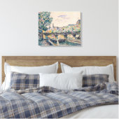 Bank van de Seine nabij de Pont des Arts Canvas Afdruk (Insitu (Slaapkamer))