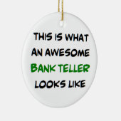 bankbediende, geweldige keramisch ornament (Rechts)