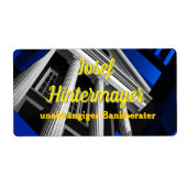 Bankberater, BankangestellterVisitenkarte Etiket (Voorkant)