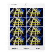 Bankberater, BankangestellterVisitenkarte Etiket (Full Sheet)