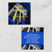 Bankberater, BankangestellterVisitenkarte Vierkante Visitekaartje (Voorkant / Achterkant)