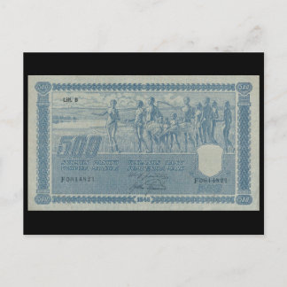 Bankbiljet 1945 Finland Briefkaart