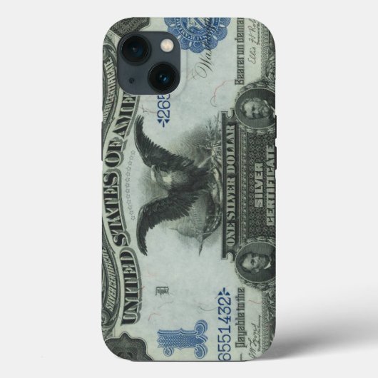 Bankbiljet: 1.899 $ 1 Black Eagle Silver Certifica Case-Mate iPhone Case (Achterkant)