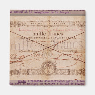 Bankbiljet van 1000 frank van 8 Floreal, An X Magneet