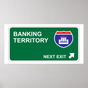 Bankbiljet Volgende Afsluiten Poster