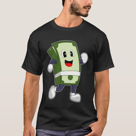 Bankbiljettenloper Running Sports T-shirt (Voorkant)