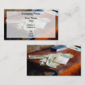 Bankcheques van 1923 visitekaartje (Voorkant / Achterkant)