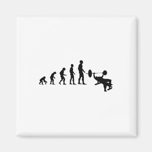 Bankdrukken Bodybuilding Grappige Evolutie Kracht Magneet