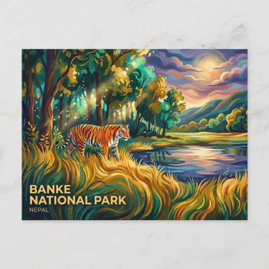 Banke Nationaal Park Nepal Briefkaart (Voorkant)